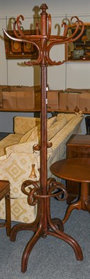 Lot 1240 - An early 20th century Bentwood coat stand, 200cm high