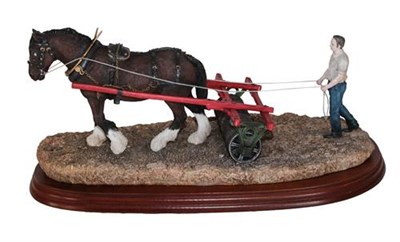Lot 3 - *  Border Fine Arts 'Coming Home' (Two Heavy Horses), model No JH9B by Judy Boyt, together with...