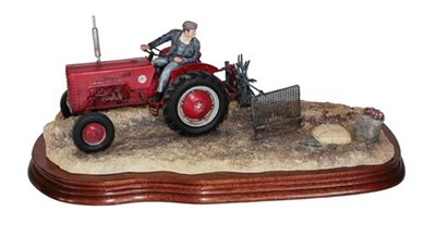 Lot 16 - *  Border Fine Arts 'Lifting The Pinks' (International B250 Tractor), model No. B0219 by Ray Ayres