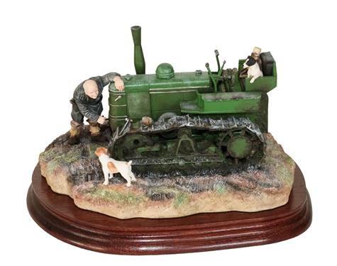 Lot 27 - *  Border Fine Arts 'Starts First Time' (Fowler Diesel Crawler Mark VF), model No. B0702 by Ray...