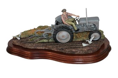 Lot 32 - *  Border Fine Arts 'The Fergie' (Tractor Ploughing), model No. JH64 by Ray Ayres, limited...