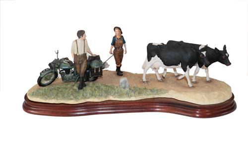 Lot 50 - Border Fine Arts 'Flat Refusal' (Friesian), model No. B0650 by Kirsty Armstrong, limited...