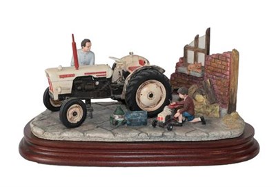 Lot 59 - Border Fine Arts 'Like Father Like Son', model No. B0859 by Ray Ayres, on wood base, with box...
