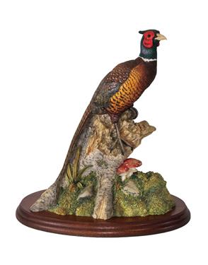 Lot 68 - Border Fine Arts Pheasant Figures comprising; 'Stepping Out' (Pheasants), model No. B1019 by...
