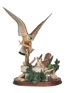 Lot 83 - Border Fine Arts 'The Kestrels', model No. L100, limited edition 472/950, on wood base, with...