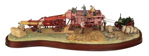 Lot 84 - Border Fine Arts 'The Threshing Mill', model No. B0361 by Ray Ayres, limited edition 79/600, on...