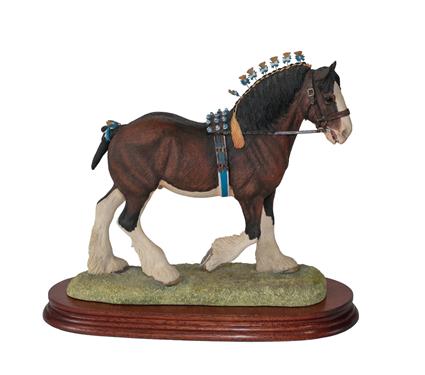 Lot 89 - Border Fine Arts 'Victory at the Highland' (Clydesdale Stallion, Standard edition), model No. L149D