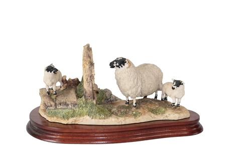 Lot 95 - Border Fine Arts 'Wrong Side of the Fence' (Ewe and lambs), model No. JH100 by Anne Wall,...
