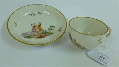 Lot 167 - A Frankenthal Porcelain Teacup and Saucer, en suite to the previous lot