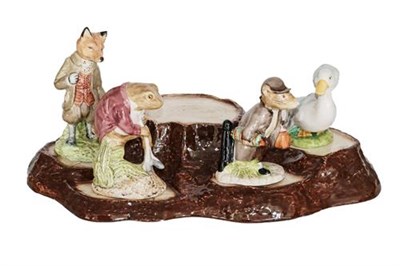 Lot 142 - Beswick Beatrix Potter Figures Comprising:  Johnny Town-Mouse with Bag; Mr. Jeremy Fisher...