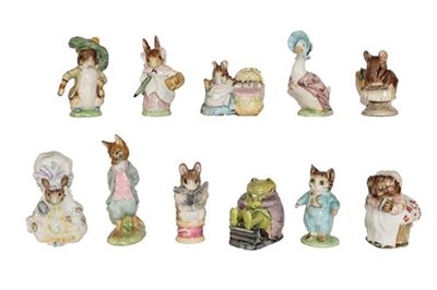 Lot 147 - Beswick Beatrix Potter Figures Comprising: 'Lady Mouse', 'Mrs Tiggy Winkle', 'Taylor of...