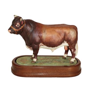 Lot 160 - Royal Worcester Dairy Shorthorn Bull ''Royal Event'', model No. RW3781 by Doris Lindner,...
