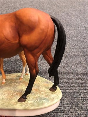 Lot 168 - Royal Worcester 'Prince's Grace and Foal', model No. RW3871 by Doris Lindner, limited edition...