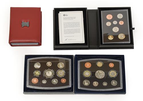 Lot 2075 - 4 x UK proof Sets comprising: 2000 10 coins: 1p, 2p, 5p, 10p, 20p, 2 x 50p (Britannia rev. &...