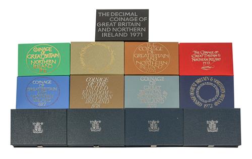 Lot 2085 - A Collection of 16 x UK Proof Sets 1971-1986, all with certificates of authenticity, in Royal...