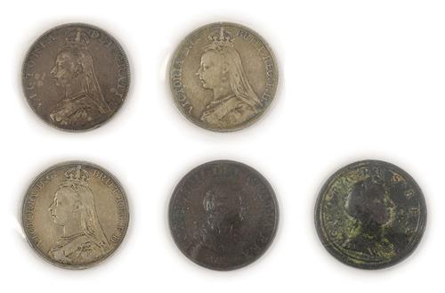 Lot 2088 - Victoria, 2 x Crowns: 1889 & 1891 both with minor rim imperfections & light surface marks,...