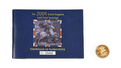 Lot 2105 - Elizabeth II, Proof Sovereign 2004, Queen's portrait by Rank-Broadley, Pistrucci rev., with...