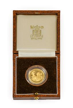 Lot 2109 - Elizabeth II, Britannia Gold Proof £25 1997, Queen's portrait by Maklouf, rev. Britannia holding a