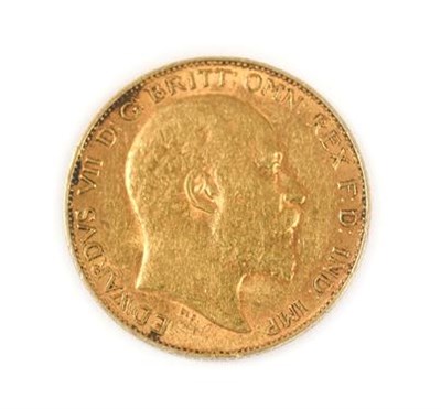 Lot 2117 - Edward VII, 1903 Half-Sovereign. Obv: Bare head of Edward VII right, DES below truncation for...
