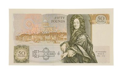 Lot 2122 - Great Britain, 1988 - 1991 Fifty Pounds, G.M. Gill signature, serial number: C25 826944. Olive...