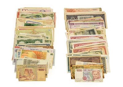Lot 2128 - A Miscellany of Approximately 300 x World Banknotes. This group is comprised of multiple...