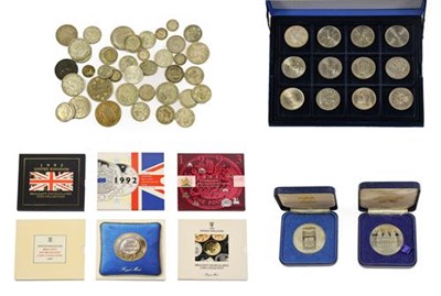 Lot 2145 - Miscellaneous Lot comprising: 6 x UK Brilliant Uncirculated Sets: 1986 (8 coins 1p to £2), 1988 (7