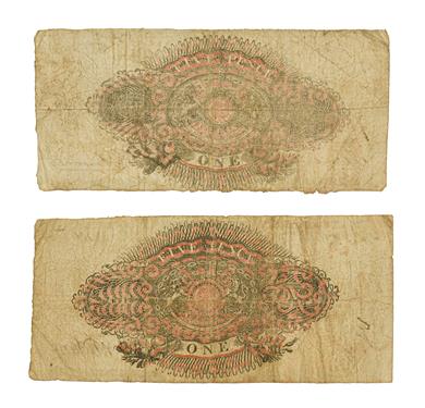 Lot 2160 - Wakefield Bank, 2 x One Pound 1824 & 1825, comprising: 'No. 862, Value received 24th May 1824...
