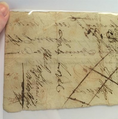 Lot 2164 - Wakefield Bank Sight Note dated March 9 1802 'Two months after date pay to William Cliffe or...