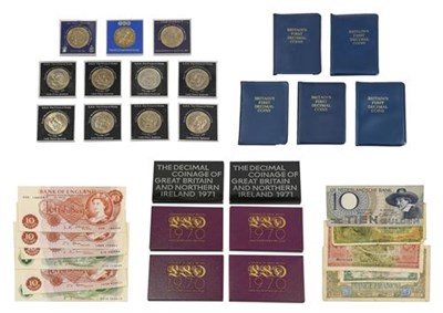 Lot 2186 - Miscellaneous Lot  comprising: 6 x UK Proof Sets: 1970(x4) & 1971(x2), 2 x year sets 1953 in...
