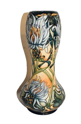 Lot 193 - A Moorcroft pottery vase by Rachel Bishop in the Montana Cornflower pattern, limited edition number