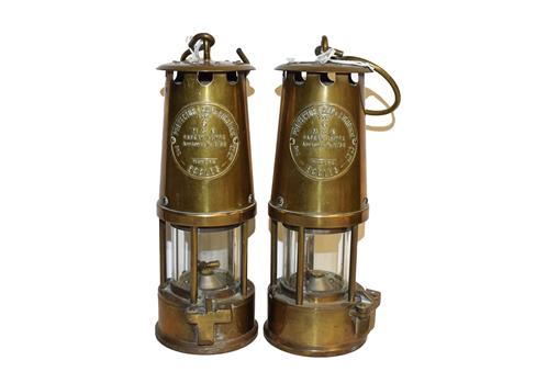 Lot 209 - Two protector mining lamps