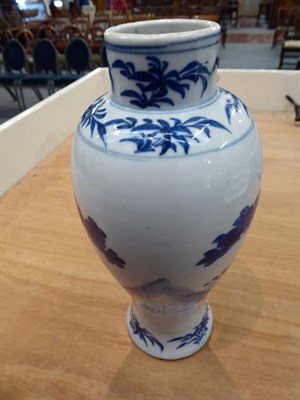 Lot 254 - ~Assorted Chinese blue and white porcelain including an 18th century octagonal dish, export tea pot