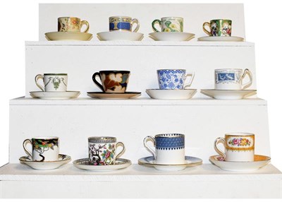 Lot 267 - ~A quantity of coffee cans and saucers from various factories including Royal Worcester, Royal...