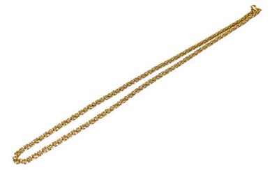 Lot 325 - An 18 carat gold fancy link necklace, length 48cm
