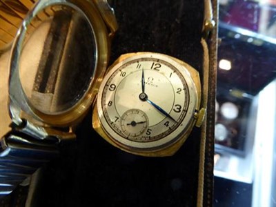 Lot 342 - An Omega 9 carat gold wristwatch, on later expandable bracelet