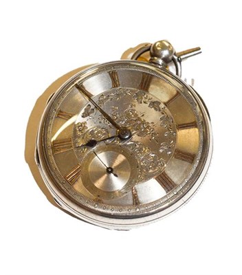 Lot 343 - A silver pocket watch