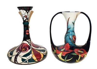 Lot 432 - ~A Moorcroft pottery vase in the melody pattern by Sian Leeper, dated 2006 with impressed...