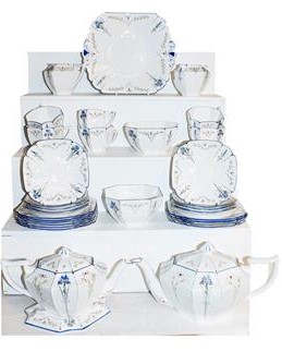 Lot 444 - A Shelley part tea set in the Queen Anne shape including two teapots, one with stand, two cream...