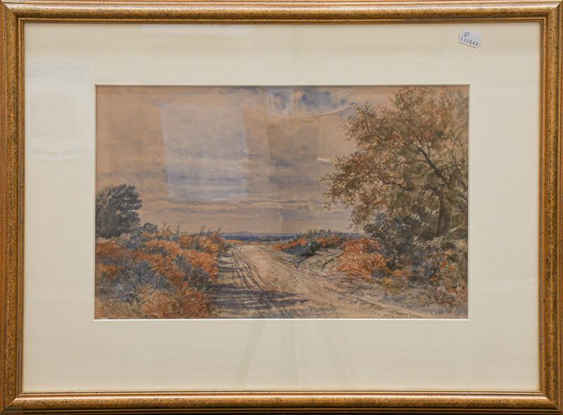 Lot 1055 - Frederick William Hulme (1816-1884), Woking Common, signed, inscribed and dated 1850,...