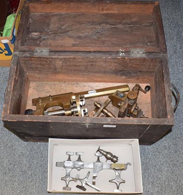 Lot 1235 - A watchmaker's lathe and a 12'' bed lather (2)