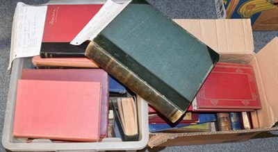 Lot 1240 - Collection of Equestrian books with some miscellaneous (two boxes)