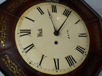 Lot 1261 - A Rosewood and brass inlaid single fusee wall timepiece by James Lock Bath