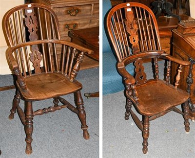 Lot 1317 - Two 19th century Windsor chairs