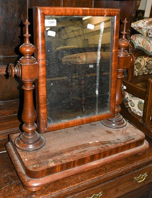 Lot 1369 - A 19th century dressing table mirror