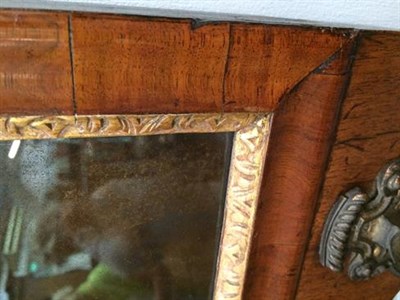 Lot 1390 - Queen Anne parcel gilt wall mirror (later plate)