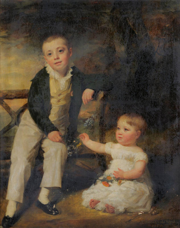 Lot 383 - Sir Henry Raeburn (1756-1823) Portrait of Willoughby Wood and Arthur Thorold Wood, one boy...