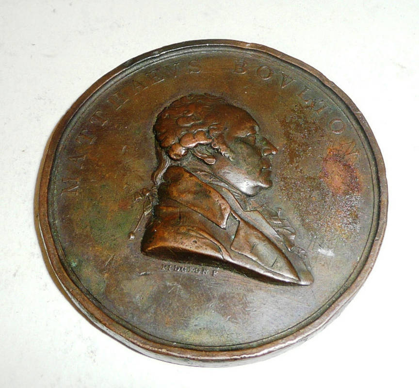 Lot 948 - A Matthew Boulton Bronze Death Medal, by G F Pidgeon, 1819, struck to commemorate the 10th...
