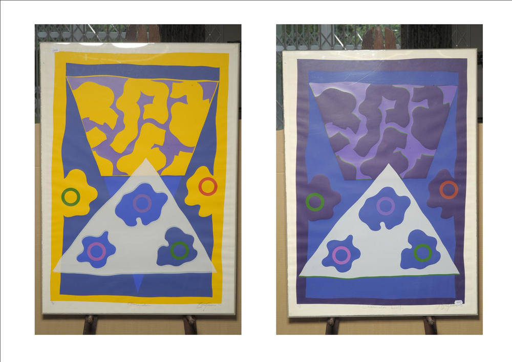 Lot 1293 - Anthony Benjamin (1931-2002)   "Clarendon "  "Clarendon Serif " A pair of signed artist's...