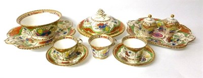 Lot 92 - A Chamberlains Worcester Porcelain Part Breakfast Service, circa 1810, painted in colours with...