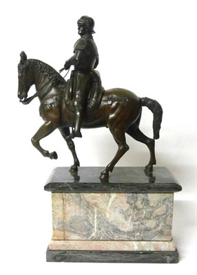 Lot 314 - A Bronze Model of the Colleoni Monument, after Andreo Verrochio and Alessandro Leopardi, 34.5cm...